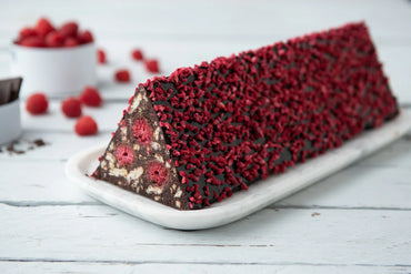 Raspberry Mosaic Cake