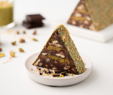 Dubai Chocolate Mosaic Cake