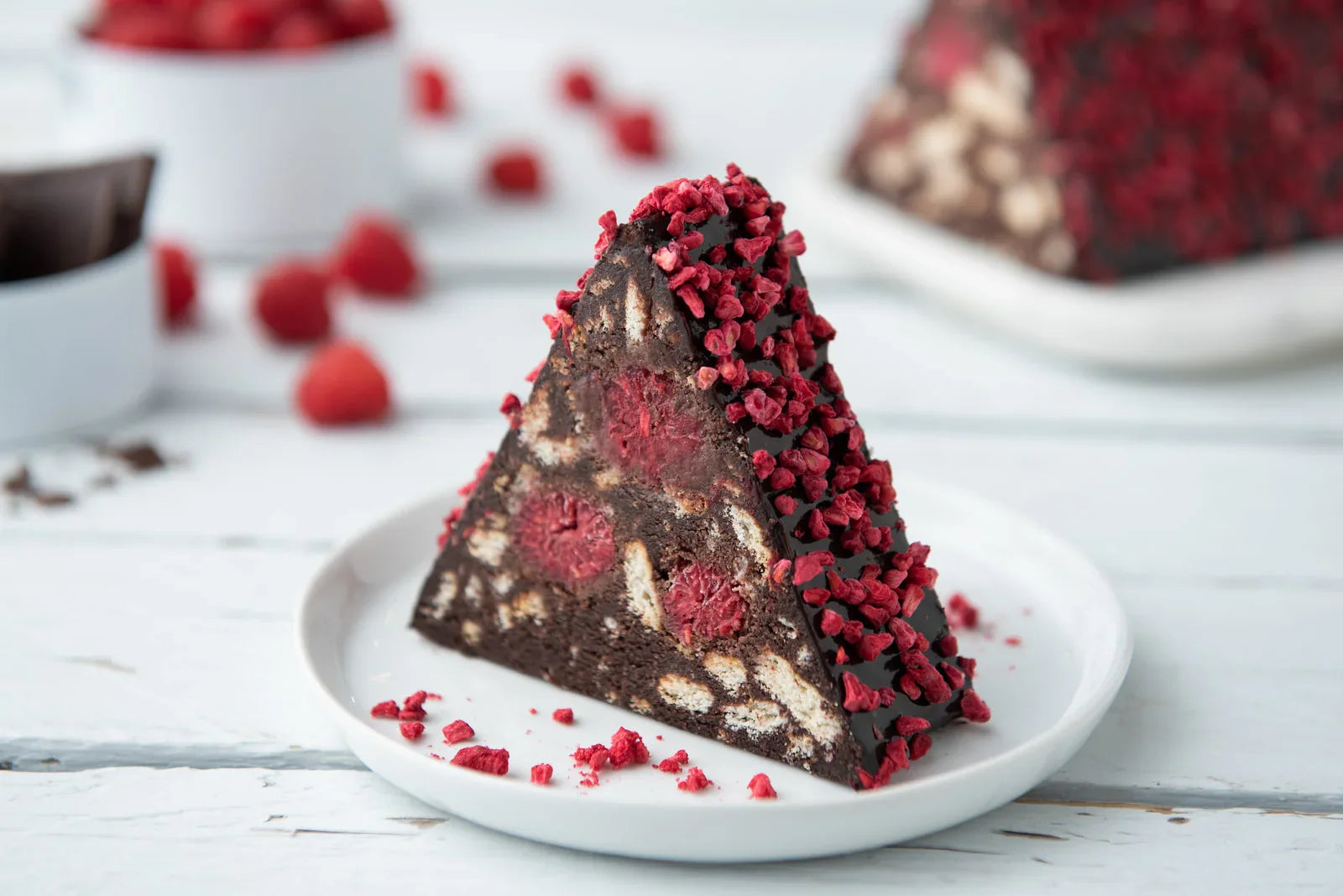 Raspberry Mosaic Cake